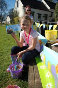 One happy egg hunter!